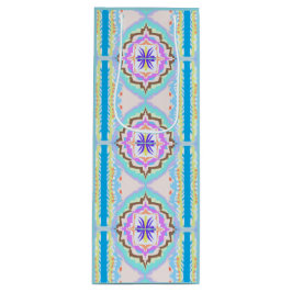 Sacola Para Vinho Sonho Pastel Boho Geométrico Caleidoscópio