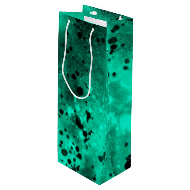 Sacola Para Vinho Splatter de pintura retrorreflectora (Frente inclinada)