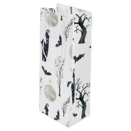 SACOLA PARA VINHO SPOOKY HALLOWEEN CASTLES MOONS BATS