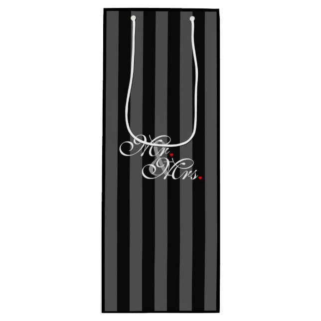 Sacola Para Vinho Sr. e Sra. Marido Esposam Sua Nova Semana (Frente)