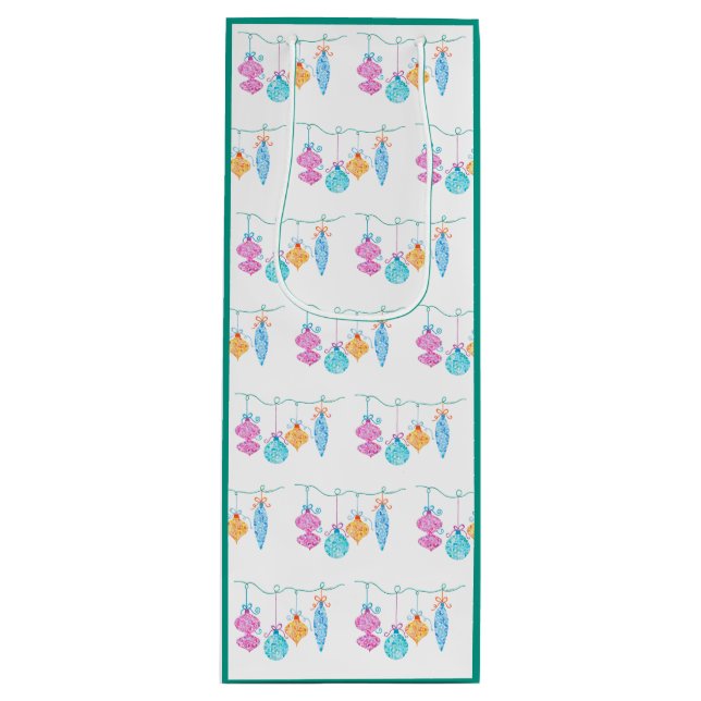 Sacola Para Vinho String Ornaments Wine Bag (Frente)