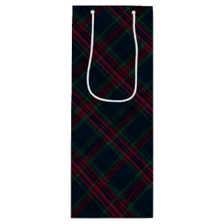 Sacola Para Vinho Tartan de Herança de Inverno | Lodge Diamond