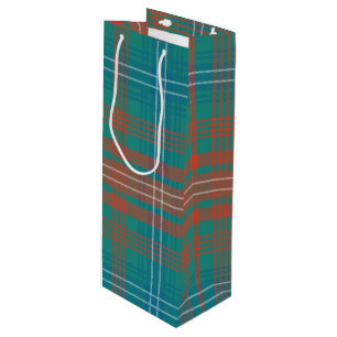 Sacola Para Vinho Tartan do Partido Clan Wilson da Xadrez Moderna