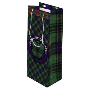 Sacola Para Vinho Tartan escocês do kilt da xadrez do clã de Cooke