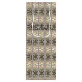 Sacola Para Vinho Taupe Decorativo Designado