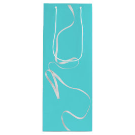 Sacola Para Vinho Teal & Fita