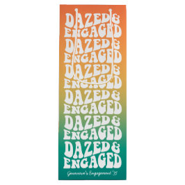 Sacola Para Vinho Texto retrô Dazed and Engaged