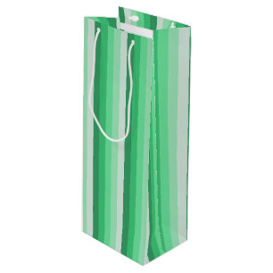 Sacola Para Vinho Tiras de sombra verdes
