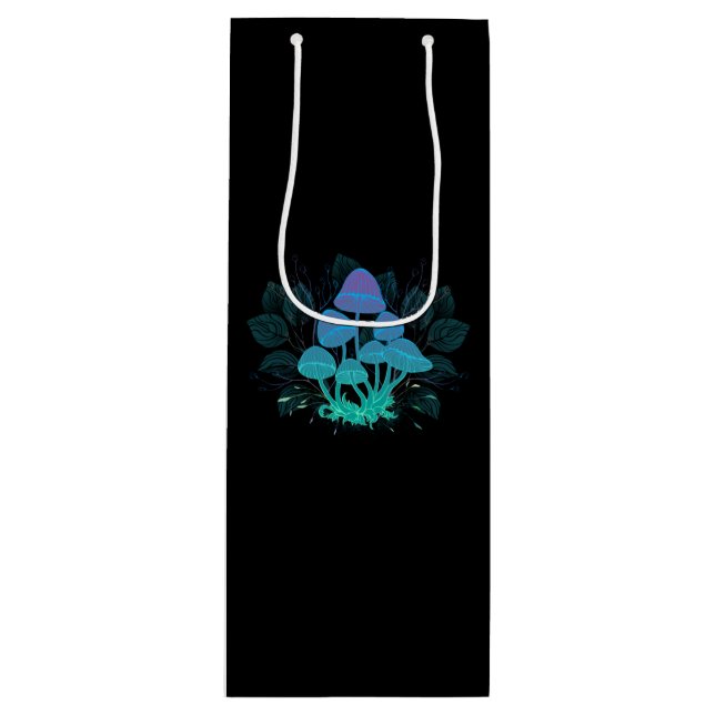 Sacola Para Vinho Toadstools em arbustos (Frente)