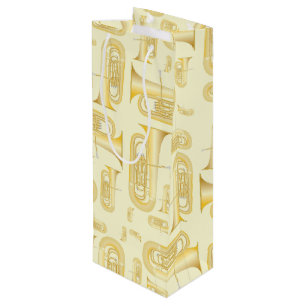 Sacola Para Vinho Tuba Musicista Banda Professora Vinho Presente Sac