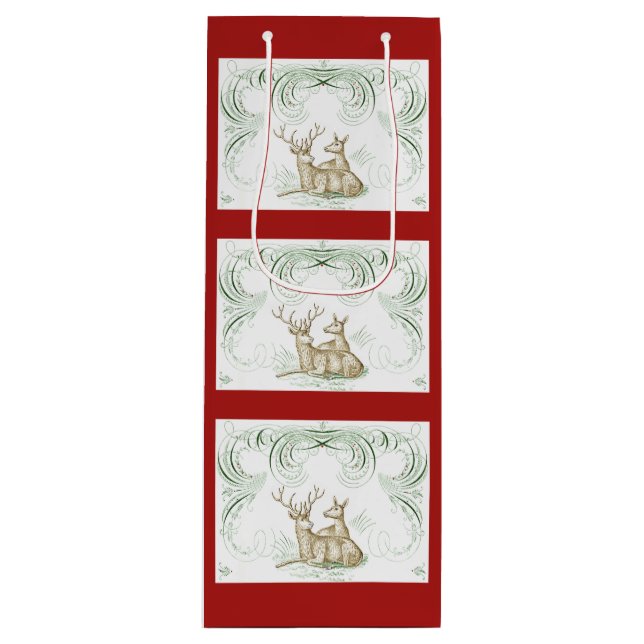 Sacola Para Vinho Vendedor de Natal (Frente)