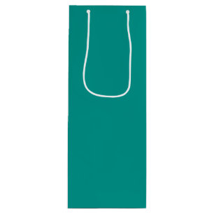 Sacola Para Vinho Verde Teal Sólido