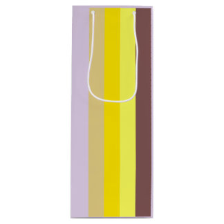 Sacola Para Vinho Vertical Striped