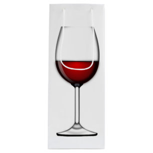 SACOLA PARA VINHO VIDRO DE VINHO VERMELHO