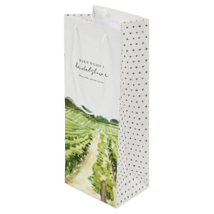 Sacola Para Vinho Vinha Vinha Vinha Vinha Aquarela Chá de panela Ver