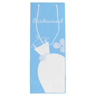 Sacola Para Vinho Vinho Azul-Bridesmaid Casado
