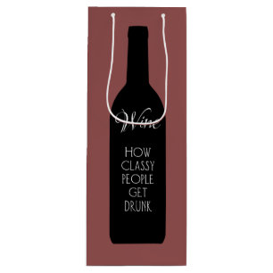 Sacola Para Vinho Vinho, como pessoas de classe ganham bebado