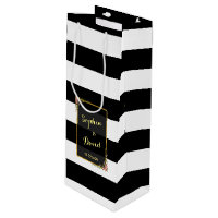 Vinho De Casamento De Fita De Ouro Floral