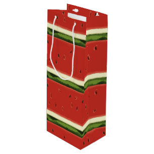 Sacola Para Vinho Vinho Vermelho Brilhante Melancia Melancia