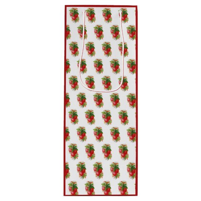 Sacola Para Vinho Vintage Cherries (Frente)