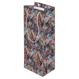 Sacola Para Vinho Vintage Floral Patterno Gladiolus
