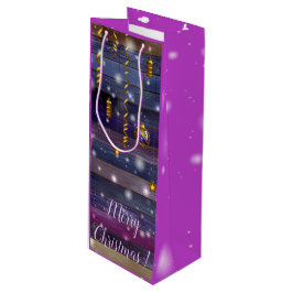 Sacola Para Vinho Vintage Purple