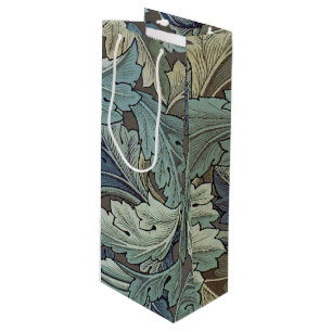Sacola Para Vinho William Morris Acanthus Sage Flower Floral Botânic