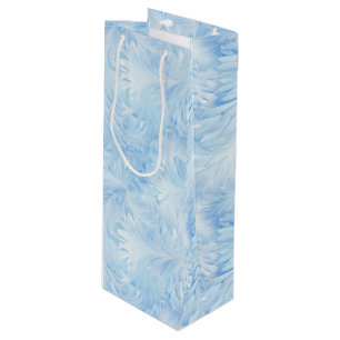 Sacola Para Vinho Winter Wonderland Blue Frosty