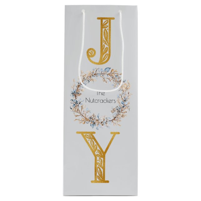 Sacola Para Vinho Wreath Wreath Nutcracker Natal (Frente)