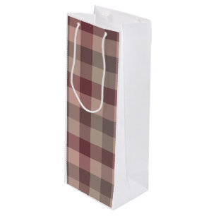 Sacola Para Vinho Xadrez de blushwood