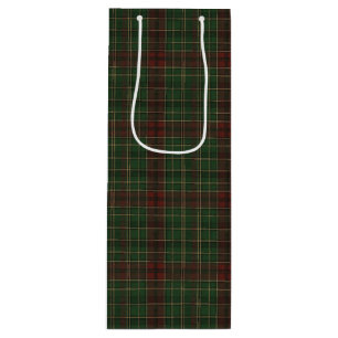 Sacola Para Vinho Xadrez vermelho/verde rústico e robusto ao ar livr