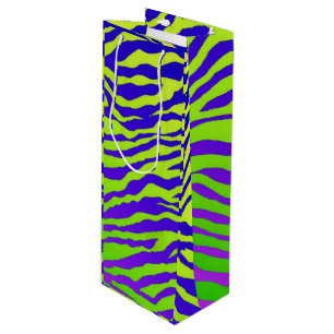 Sacola Para Vinho Zebra verde