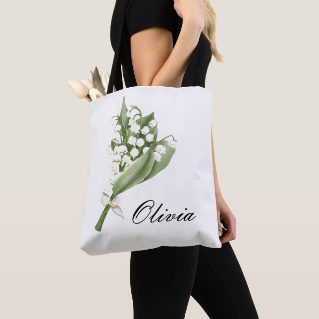SACOLA TOTE FLORAL BRANCA (Close Up)