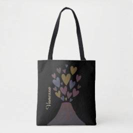 Sacola Tote Muted Volcano Hearts – Presente Person