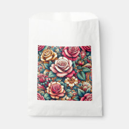 Sacolas coloridas de compras com flores florais