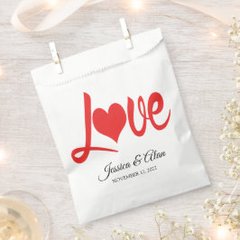 Sacolas de Favor de Casamento de Amor