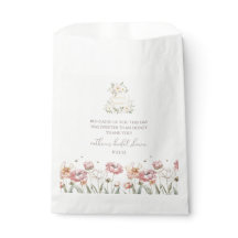 Sacolas de Favor de Chuveiro de Noiva Floral Bride