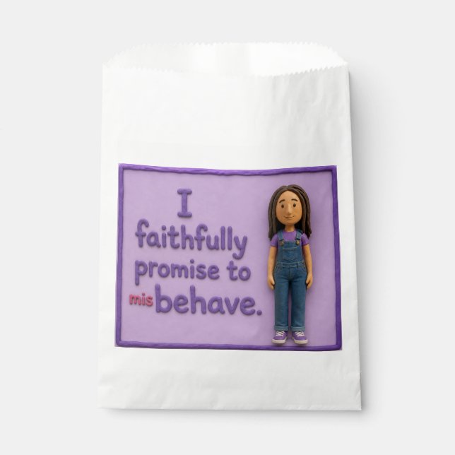 Sacolas de Favor de Festa da Maria Malcriada (Frente)