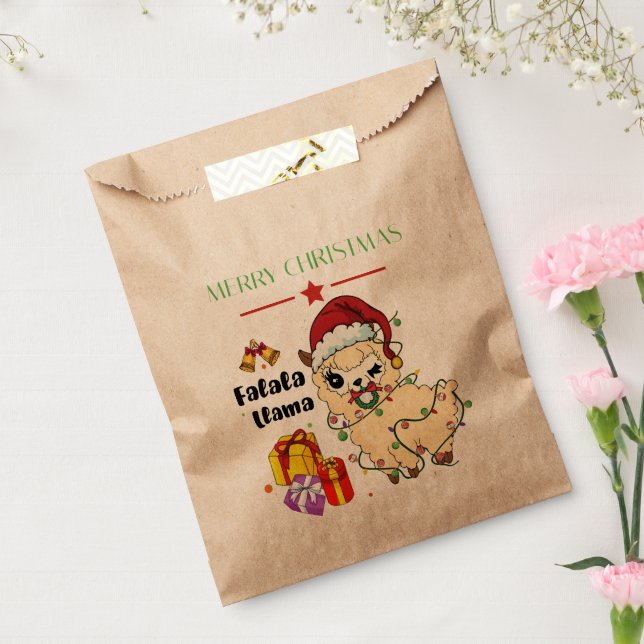 Sacolas de Favor de Lhama de Natal (Selado)