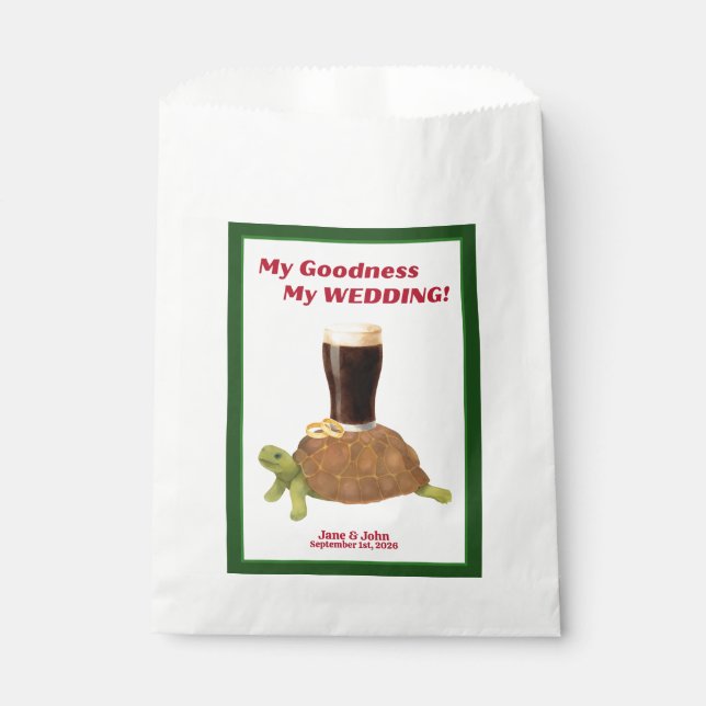 Sacolas de Favor para Noiva/Chá de Noiva de Stout  (Frente)