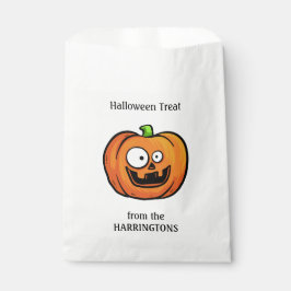 Sacolas de favores de abóbora de Halloween
