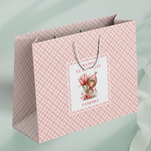 Sacolas de Presente de Aniversário Florais com Rub