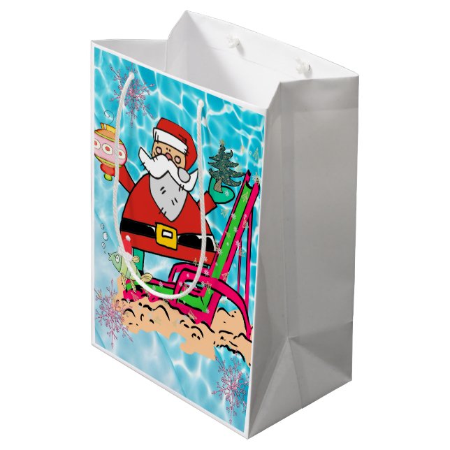 Sacolas de Presentes de Natal do Papai Noel (Verso inclinado)