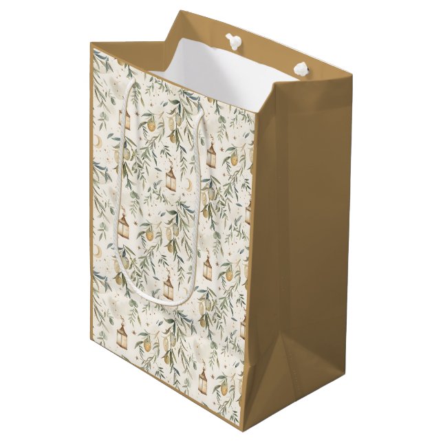 Sacolas de Presentes Islâmicas | Lanterna Oliva de (Frente inclinada)