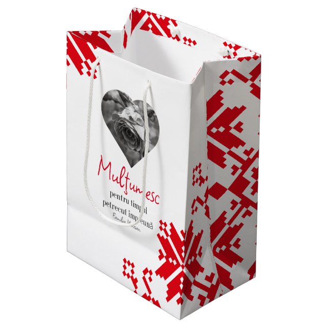 Sacolas para presente de memorial (Frente inclinada)