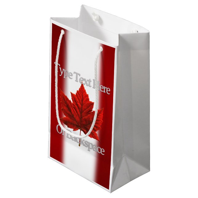 Sacolas Personalizadas com a Bandeira do Canadá Sa (Frente inclinada)