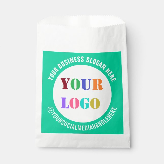 Sacolas Promocionais de Mídia Social Personalizada (Frente)