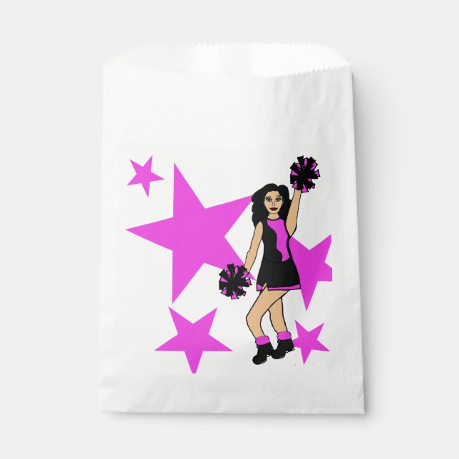 Sacolinha 3 Cheias de White Favor Personalizado Cor-de-rosa  (Frente)