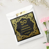 50º Aniversário do Casamento Negra e Nó Celta Dour