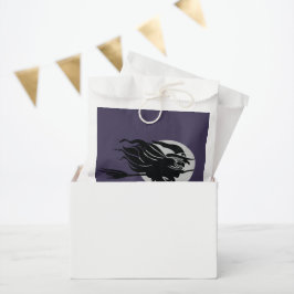 Sacolinha A Bruxa Voadora Sentou-Se Em Astride Uma Vassoura